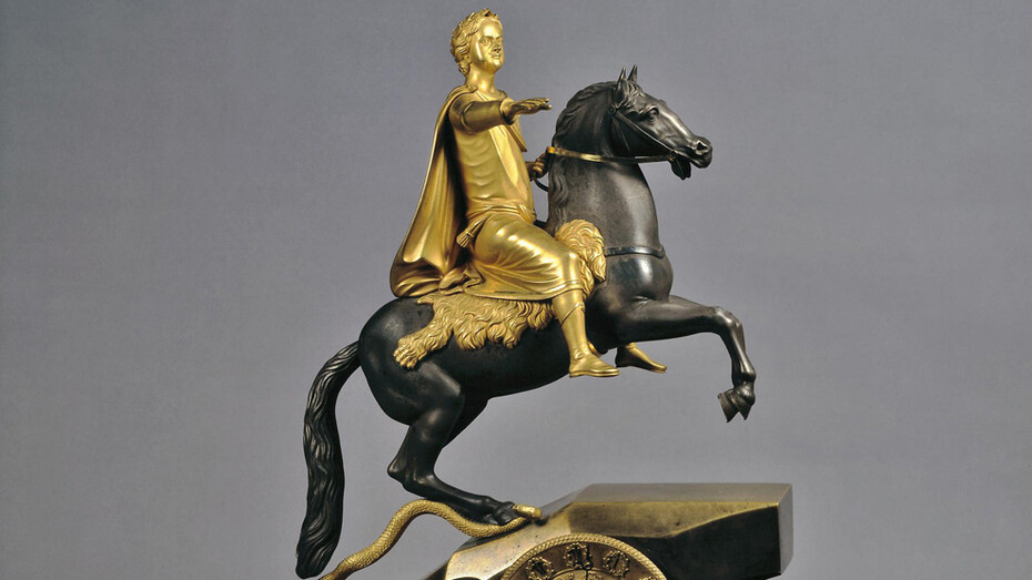 Ivan (Johann) Dipner, Bronze horseman clock, 1835. Courtesy of The State Hermitage Museum