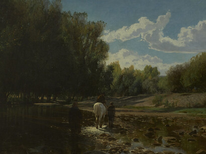 Alfredo D'Andrade, Motivo sulla Bormida (Carcare), 1865