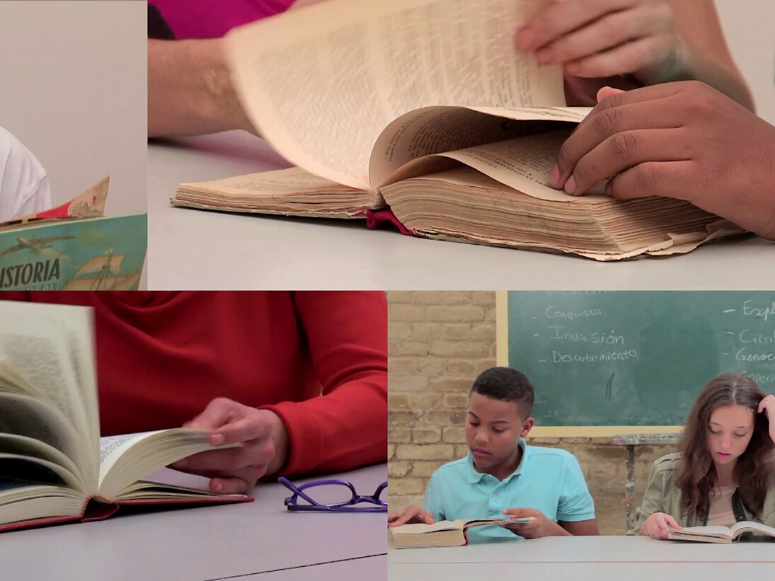Declinación Magnética, Margen de error (Libros de texto) [Marge d’erreur (Manuels scolaires)], 2013, Vidéo, couleur, son, 16 min 20 s, Courtesy Declinación Magnética, © Creative Commons