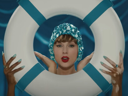 Taylor Swift and Travis Kelce celebrate their engagement in a garden ceremony