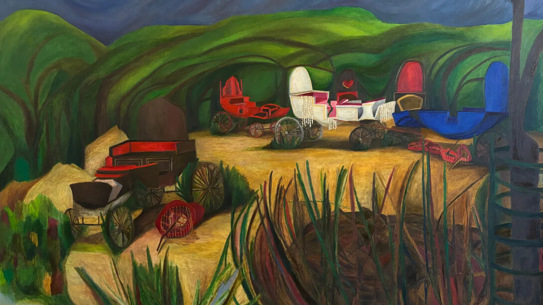 Aban Raza, Sector 45, Noida (detail), 2026. Courtesy of Anant Art Gallery