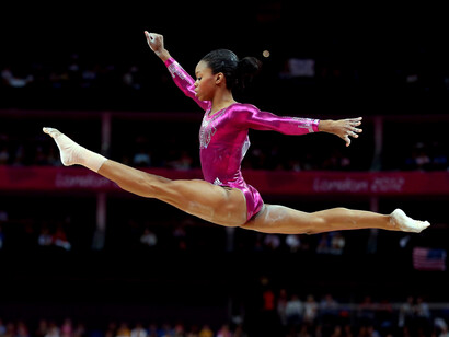 La muscolatura di una atleta contemporanea