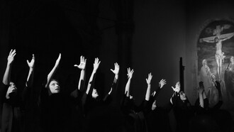 Shoja Azari, Mohsen Namjoo, Shirin Neshat - Passage through the world. Photo credit: Luciano Romano