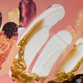 André Hemer, A Hot Mess #7 (detail), 2015, Acrylic and pigment on canvas, 183.5 x 137.5 cm
