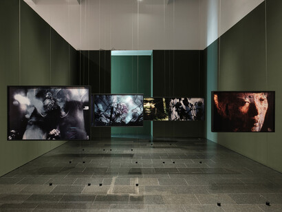 Como una danza de estorninos, vista de exhibición. Cortesía del MACBA