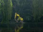 Edwin Zwakman, Pond (detail), 2013, c-print, diasec/dibond, 51 1/4 x 49 3/8 in / 130 x 125 cm