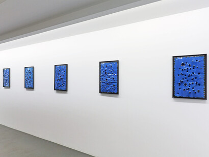 Kevin Rouillard, Crafted lines: echoes and assemblage, vue d'exposition. Avec l'aimable autorisation de la Galerie Xippas