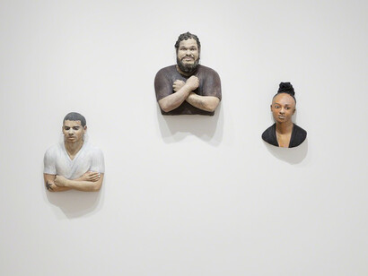 John Ahearn / Rigoberto Torres, Exhibition view. Courtesy of Alexander and Bonin