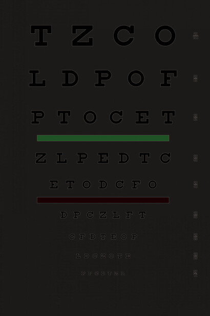 La prueba con la tabla de Snellen clásica se realiza situando a la persona examinada a una distancia de 20 pies