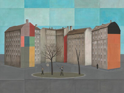 Paolo Ventura
Il compleanno n.1 2019
Collage fotografico e pittura
126,0 x 150,0