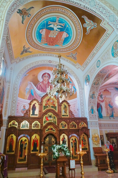 Interior de la Iglesia Ortodoxa Rusa de la Anunciación, Barcelona, España