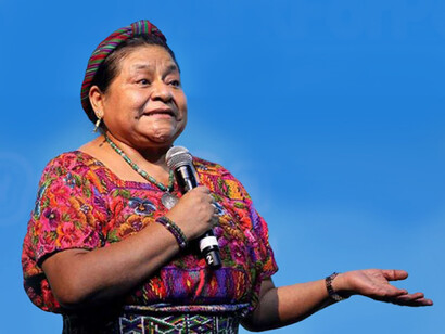 At the age of ten, Rigoberta started to work in collaboration with her community where her father was a local Mayan leader