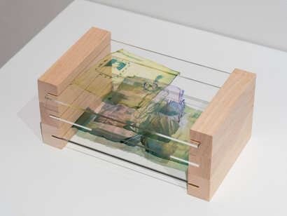 Marzieh Miri, Present elsewhere, exhibition view. Courtesy of Gallery 44