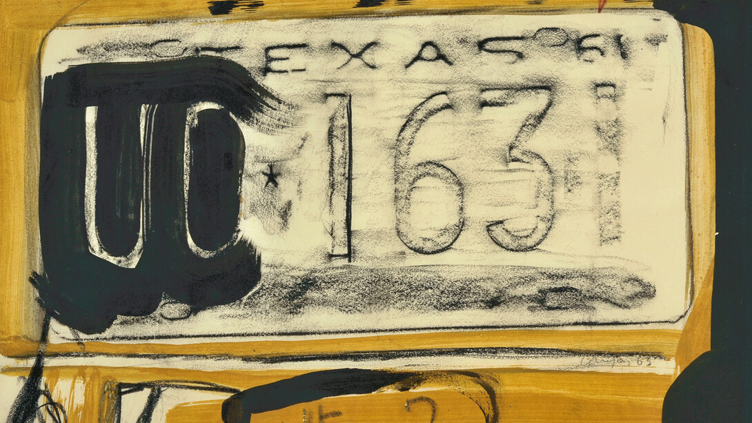 Peter Lanyon. (We 2) 1963, gouache, 10 1/4 x 13 7/8 in/ 26 x 35 cm