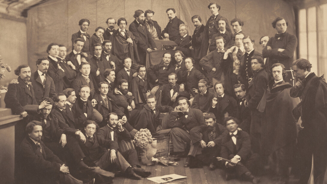 Alonso Martínez y hermano, Artistas en el estudio del fotógrafo (detalle), 1857 - 1858. Cortesía del Museo del Prado