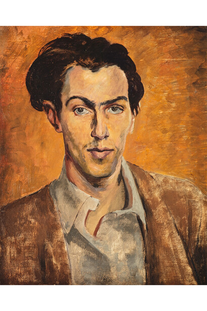 Robert Colquhoun (1914-1962), Self-portrait, c.1940, Oil on canvas, 41 x 33 cm, Scottish National Portrait Gallery, Edinburgh: purchased 1990