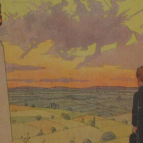 Jean-Jacques Waltz (also known as Hansi) (French, 1873– 1951), Page 27, Children At War Memorial, n.d., Lithograph on paper, 9 1/4 x 12 3/8 inches. Georgia Museum of Art, University of Georgia; Gift of Murray and Nancy Ann Blum
