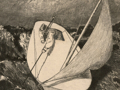 Max Klinger, "Un guanto" (1881), dettaglio