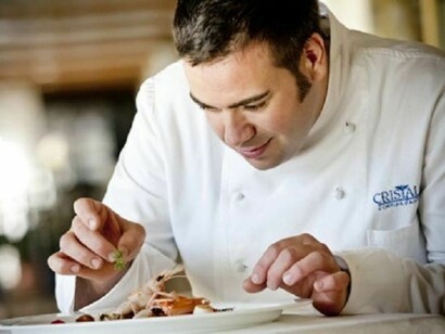 Marco Badalucci al lavoro.
