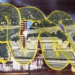 Wil Murray, Adieu Vielle Europe 5, Collage and acrylic paint, 2013, Courtesy of Vitrine