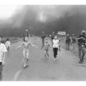 Nick Ut, Vietnam Napalm 1972, 1972, black and white photograph, Enlargement, black and white photograph, Associated Press Images, © Nick Ut / Associated Press / Sipa