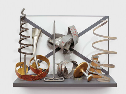 CLAES OLDENBURG, SHELF LIFE NUMBER 15, 2016–2017
Mixed media. Photograph by Kerry Ryan McFate, courtesy Pace Gallery. © 2018 Claes Oldenburg and Coosje van Bruggen