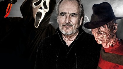 Wes Craven con sus dos grandes personajes: el asesino de Scream y Freddy Krueger