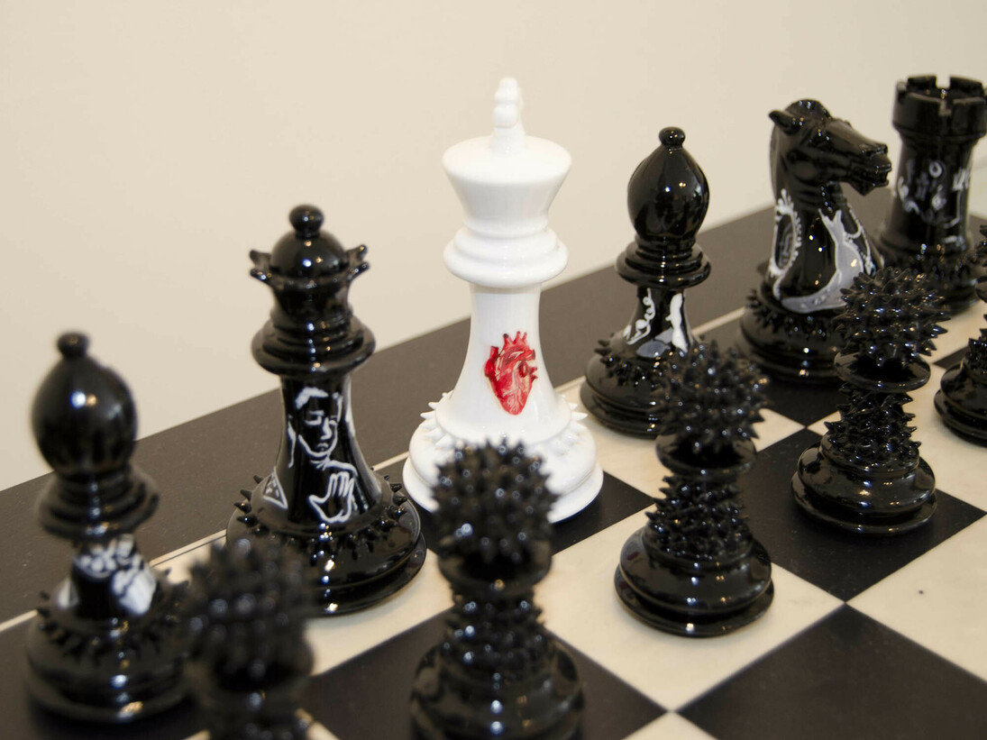 Daniela Raytchev, 'Addictions' Purling London Luxury Chess set