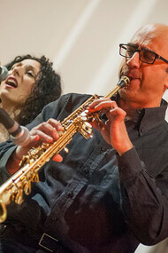 Max Fuschetto con Antonella Pelilli, foto Antonio Coppola
