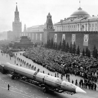 Desfile en la Plaza Roja de Moscú en el que Rusia presenta su armamento nuclear