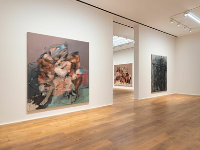George Rouy, The bleed, part I, exhibition view. Courtesy of Hauser & Wirth 