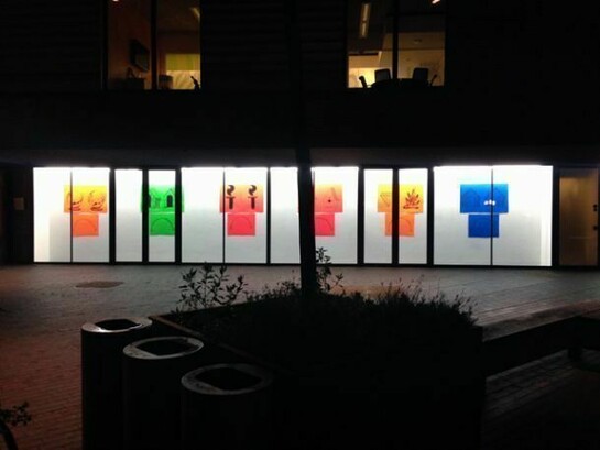Brian Moran, Emoticons for a public square, installation shot