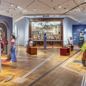 Rein ins gemälde! Eine zeitreise für kinder, Ausstellungsansicht. Mit freundlicher genehmigung des Deutschen Historischen Museums