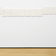 Emilio Prini, Typewriter drawings. Bologna/München/Rome – 1970/1971, ausstellungsansicht. Mit freundlicher genehmigung der Fondazione Antonio Dalle Nogare