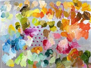 Ida Tursic & Wilfried Mille, Palettes, 2015, oil on offset plate and dibond, 78 x 103 x 0,3 cm, Courtesy of the artist and Galerie Max Hetzler, Berlin | Paris © Ida Tursic & Wilfried Mille