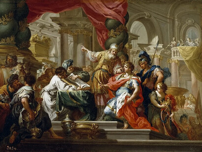 Sebastiano Conca Alessandro Magno nel Tempio di Gerusalemme, 1736