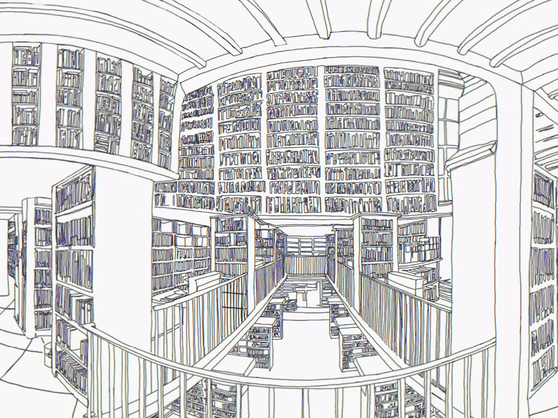Sandy White, Reading Room VR, 2017. Courtesy of Chainlink Gallery