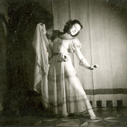 Marion Wulz, Modello di Anita Pittoni indossato da Wanda Wulz, 1937-38. Per gentile concessione di Alessandra Pozzi