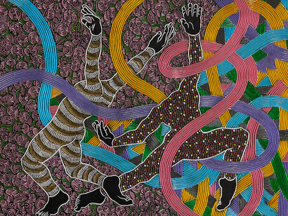 Sthenjwa Luthuli, Umkhangu/Birthmark, exhibition view. Courtesy of Whatiftheworld