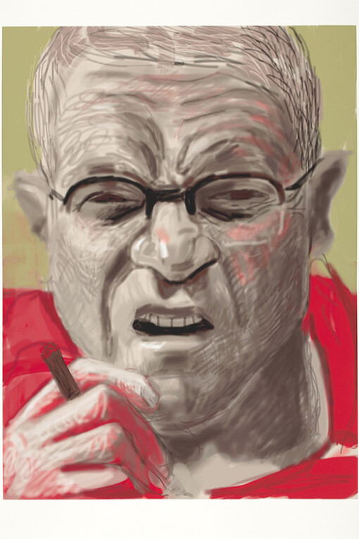 iPhone and iPad drawings. Courtesy of Annely Juda Fine Art