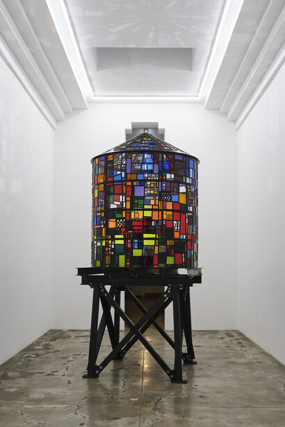 Tom Fruin, Beacon, exhibition view. Courtesy of Lowell Ryan Projects