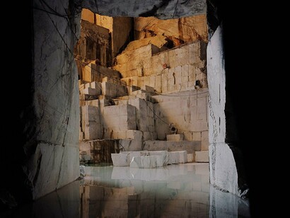 Primož Bizjak, Antro del Corchia, Alpi Apuane 2015. Courtesy of Obalne Gallery