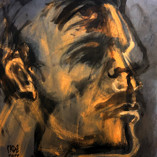 Kristian David, INM–orange being, 2022. Courtesy of Kristian David