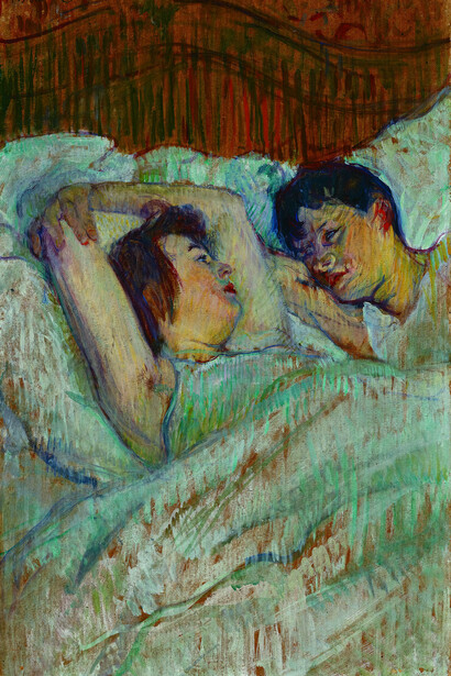 Henri de Toulouse-Lautrec, Au lit, 1892, Olio su cartone, Foundation E.G. Buehrle Collection, Zurich