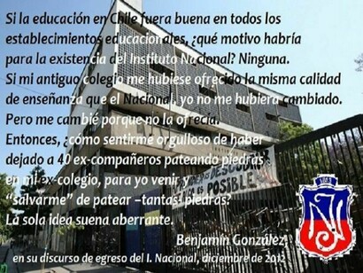 Discurso de Benjamín González