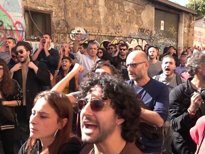 Demonstration against Matteo Salvini in Italy
