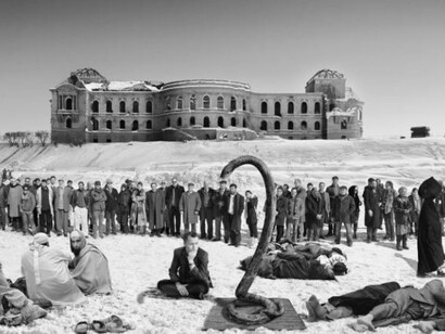 Goshka Macuga, Of what is, that it is, of what is not, that is not II, 2012. Courtesy of Mudac