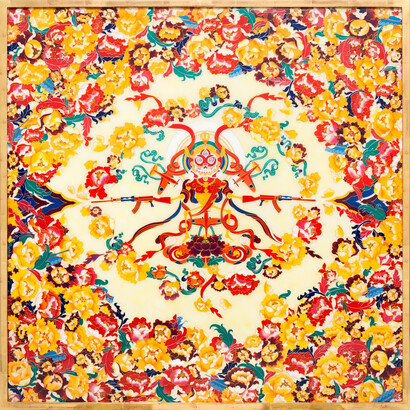 Jacky Tsai - Floral Tibetan Skull