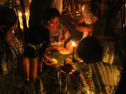Traditional dia de los muertos, Mexico Yucatan, 2013