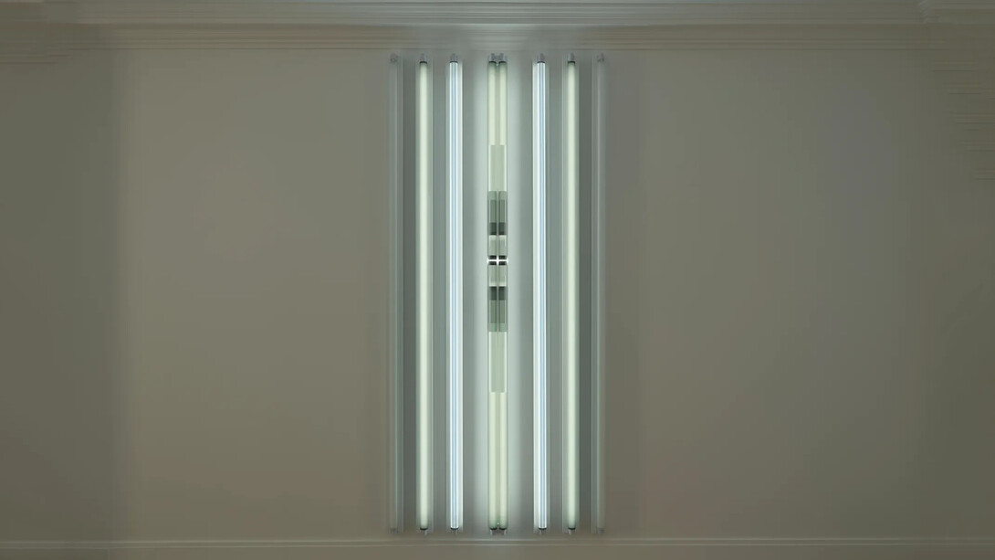 Robert Irwin, vue d’exposition. Avec l’aimable autorisation de White Cube